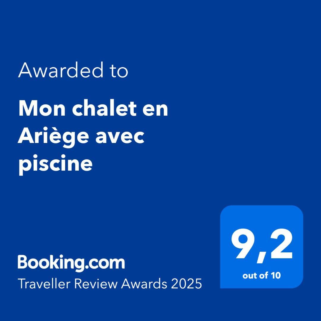 Mon Chalet En Ariege Avec Piscine Daumazan-sur-Arize 外观 照片